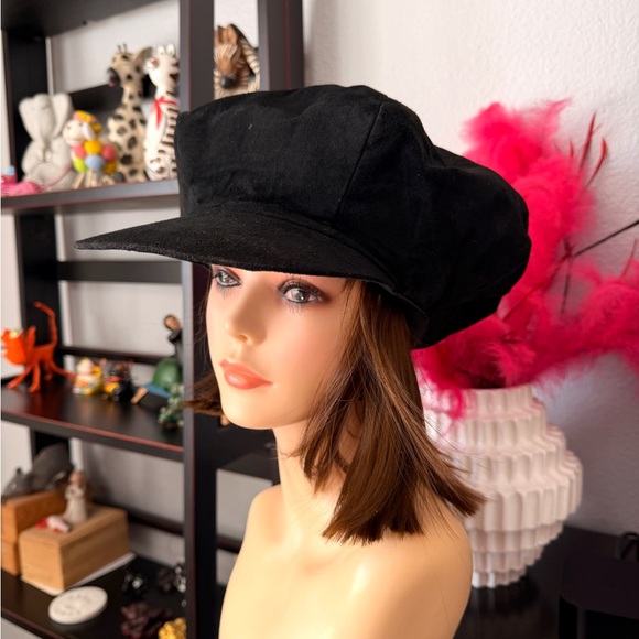 Vintage Black Pageboy Cap - Picture 3 of 7